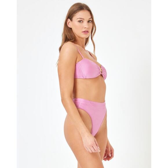 L*Space x Anthropologie Jasper Pink Lady Shine Bikini Top XL NEW/NWT!! - Picture 2 of 14